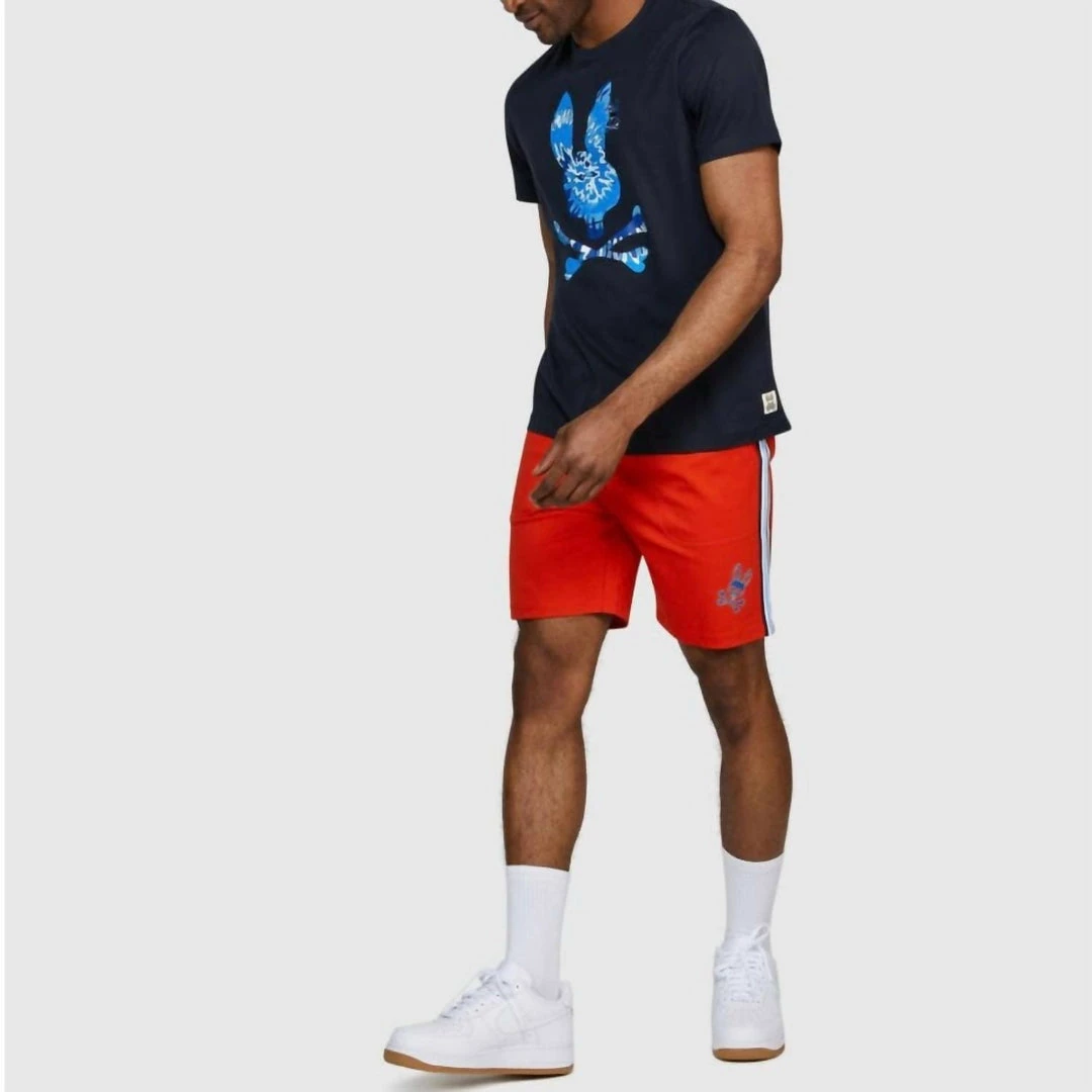 Psycho Bunny Men'S Keswick Sweat Shorts in Salsa 4 Psycho Bunny Men'S Keswick Sweat Shorts in Salsa - Image 2