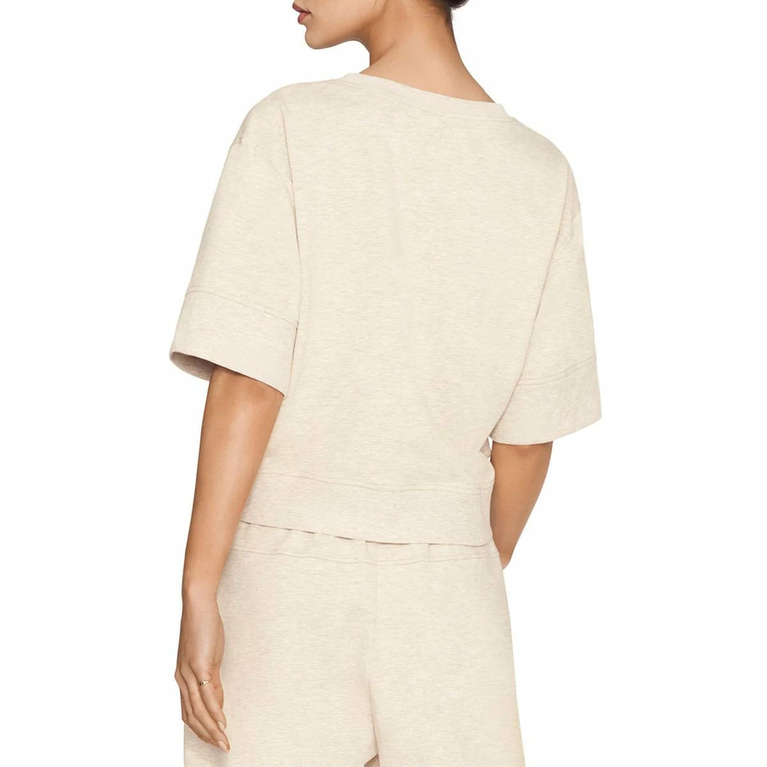 B New York Womens Heathered Short Sleeve Sweatshirt 4 B New York Womens Heathered Short Sleeve Sweatshirt - Image 2