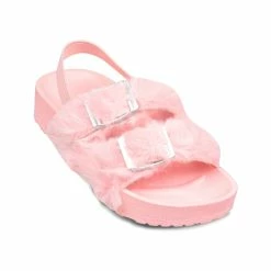 ZOOGS Furry Footbed Sandal - kids