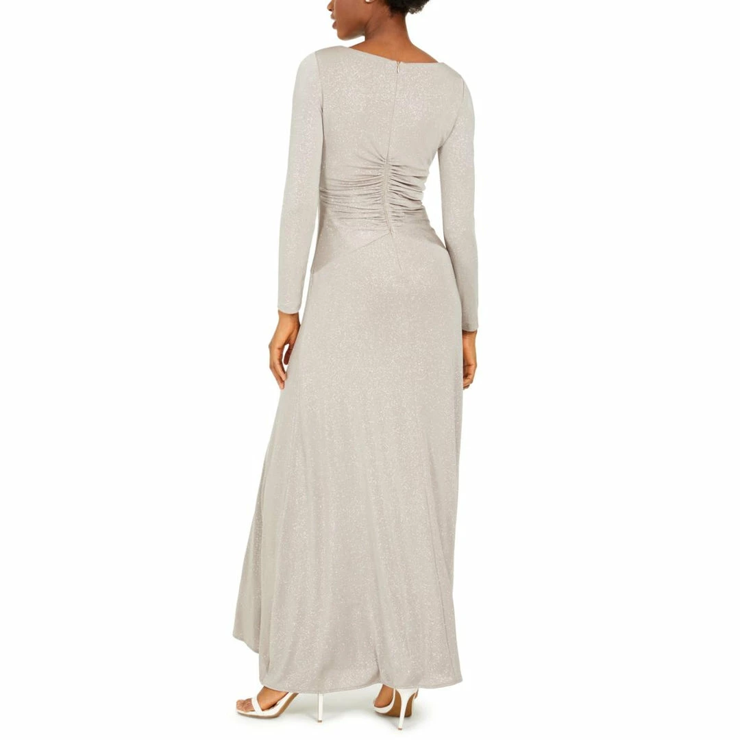Eliza J Womens Shimmer Ruched Formal Dress 4 Eliza J Womens Shimmer Ruched Formal Dress - Image 2