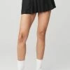 Alo Yoga Varsity Tennis Skirt in Black - women