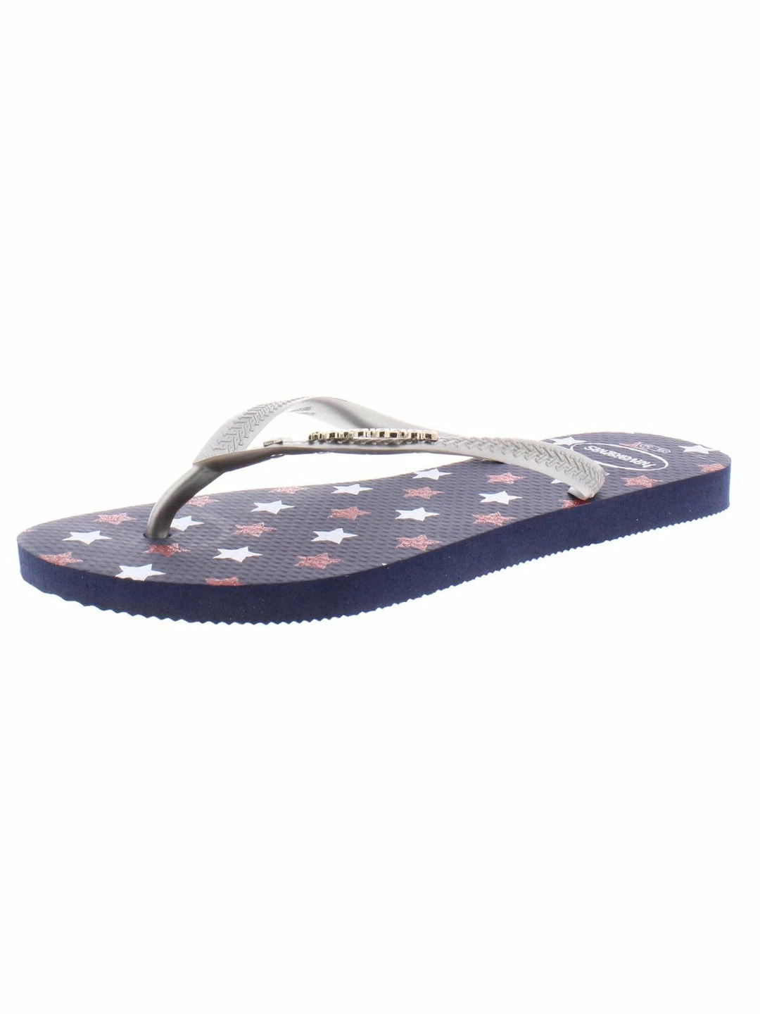 Havaianas USA Womens Cushioned Sole Glitter Flip-Flops 3 Havaianas USA Womens Cushioned Sole Glitter Flip-Flops