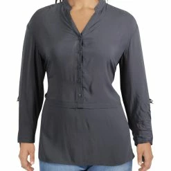 B New York Womens V-Neck High-Low Tunic Top