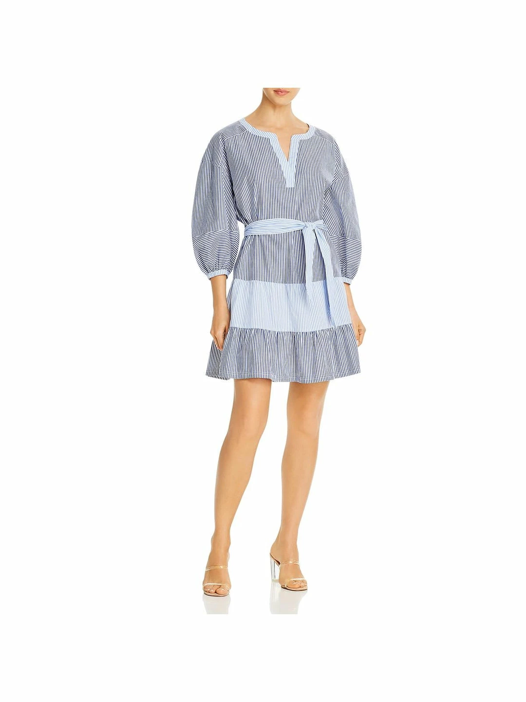 Parker Jenna Womens Colorblock Stiped Mini Dress 3 Parker Jenna Womens Colorblock Stiped Mini Dress