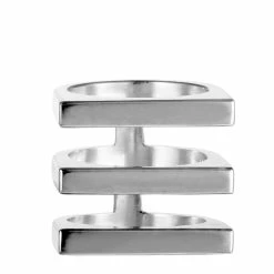 Georg Jensen Aria Silver Flat Three Band Ring - women -Outlets Shop 9a6bc182f9904287acc4114f27d80f7a 1080x