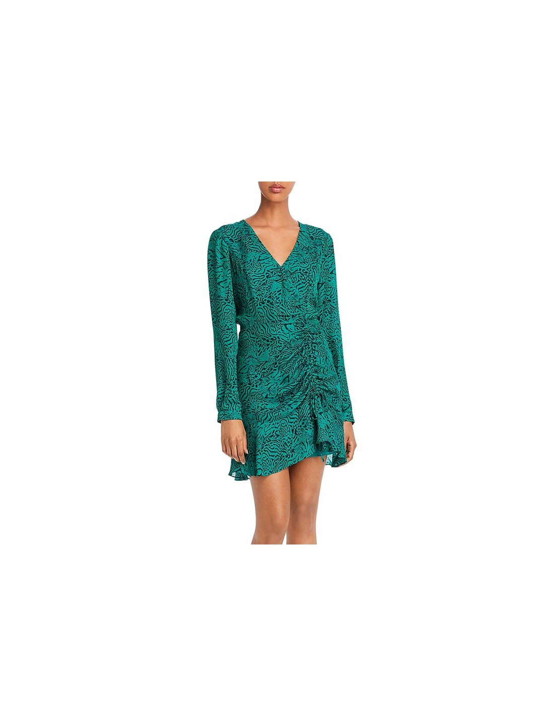 Parker Nelly Womens Silk Blend Animal Print Cocktail Dress 3 Parker Nelly Womens Silk Blend Animal Print Cocktail Dress