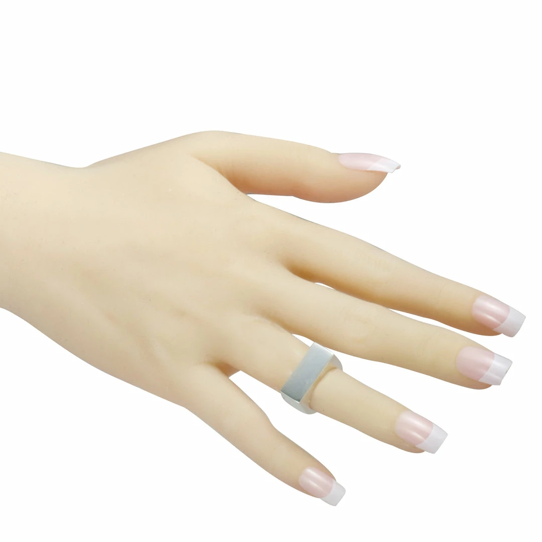 Georg Jensen Aria Silver Flat Band Ring - women 6 Georg Jensen Aria Silver Flat Band Ring - women - Image 4