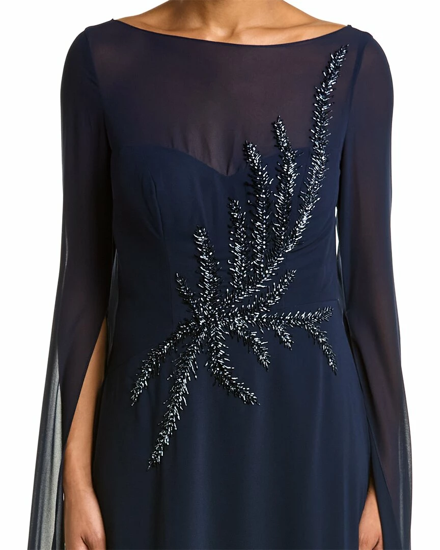 Teri Jon by Rickie Freeman Beaded Crepe Gown - women 5 Teri Jon by Rickie Freeman Beaded Crepe Gown - women - Image 3