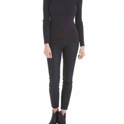 Love Token Sara Cold Shoulder Sweater in Charcoal - women