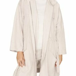 B New York Womens Oversized Casual Anorak Jacket