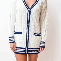 Saylor Marisole Sweater Dress in Ivory - women