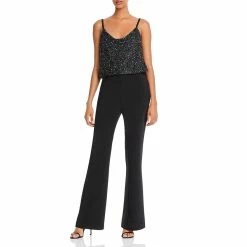 Parker Perth Womens Sequined Drapey Jumpsuit