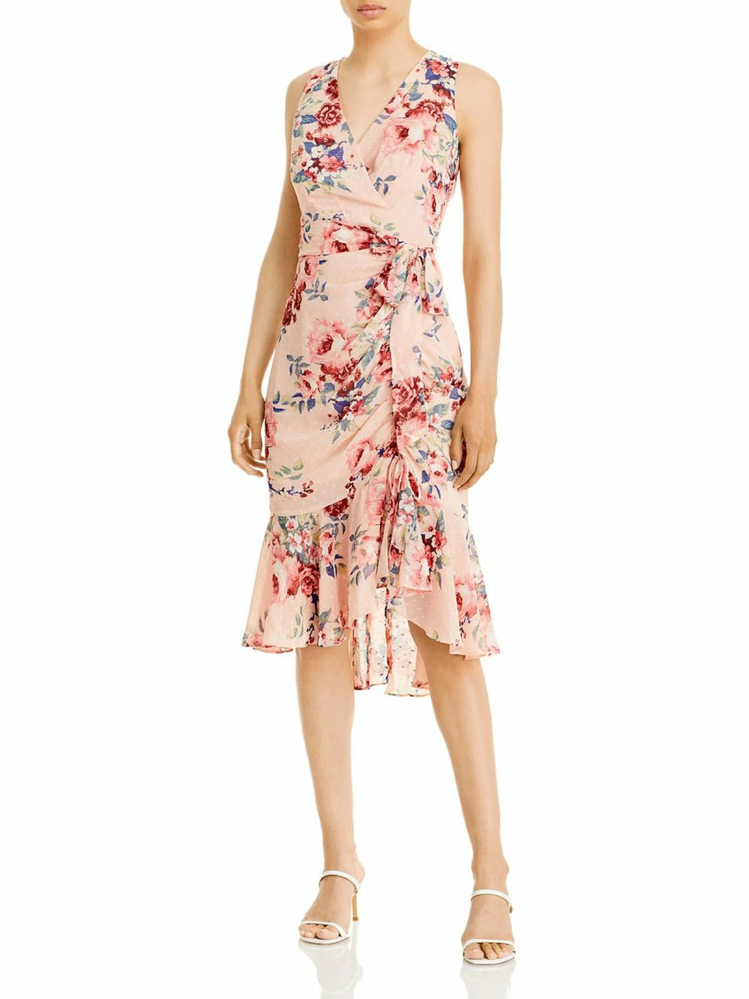 Eliza J Womens Ruched Knee Wrap Dress 3 Eliza J Womens Ruched Knee Wrap Dress