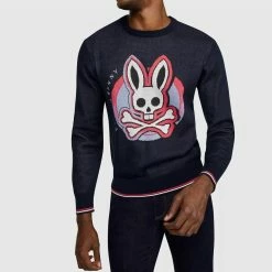 Psycho Bunny Men'S Norbury Sweater in Navy