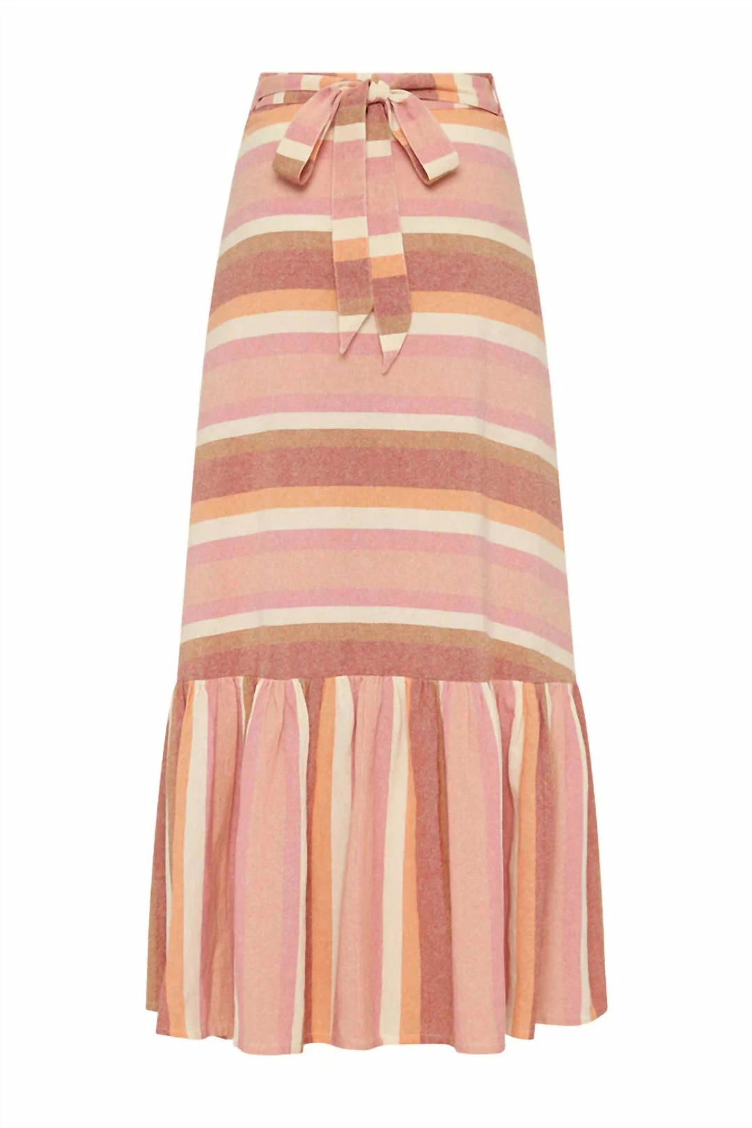 Spell Carnival Hand Loom Wrap Skirt in Sherbert Stripe - women 5 Spell Carnival Hand Loom Wrap Skirt in Sherbert Stripe - women - Image 3