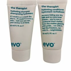 evo The Therapist Hydrating Shampoo & Conditioner Set 1.1 OZ Each