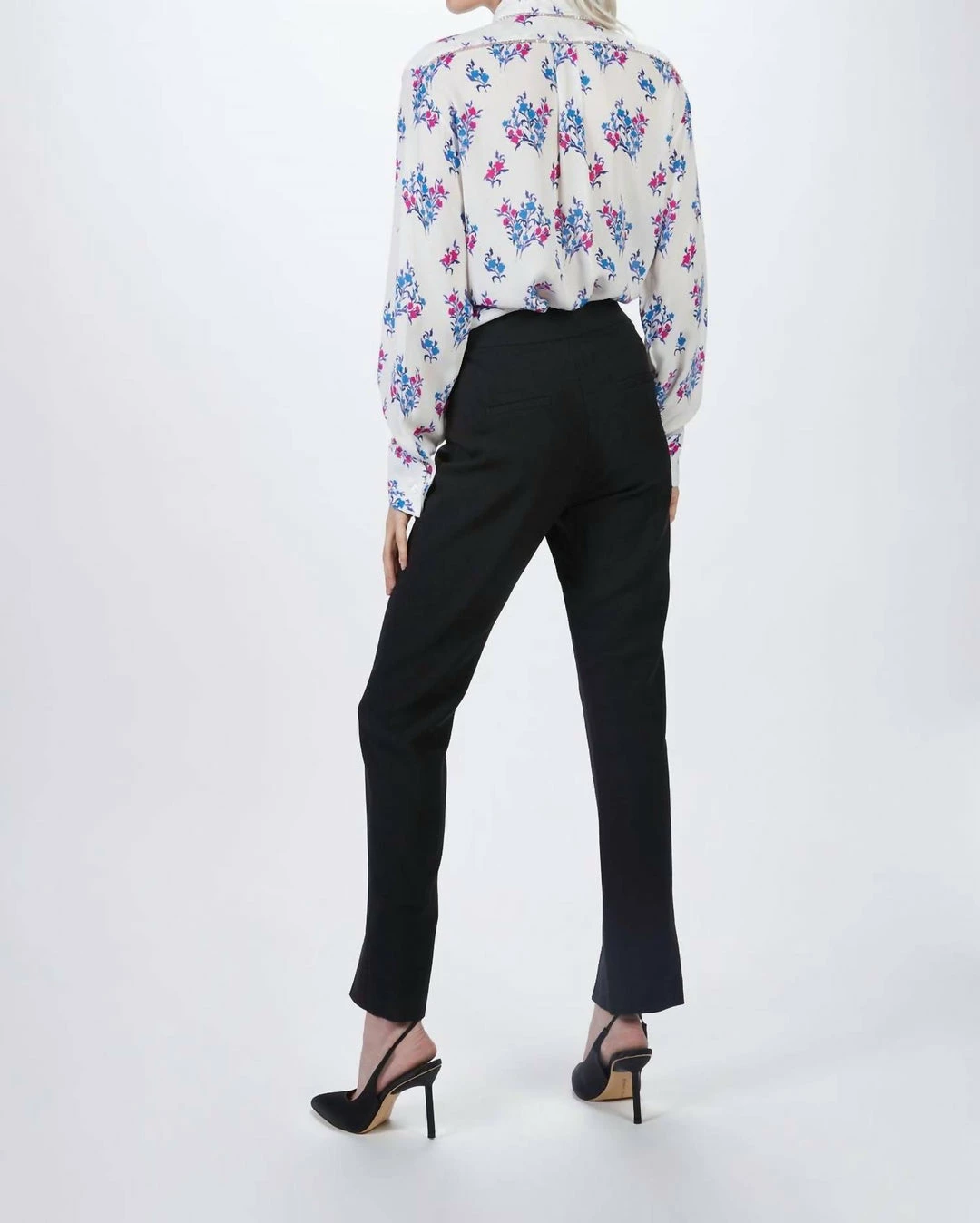 Smythe High Waisted Skinny Pant in Black Twill - women 5 Smythe High Waisted Skinny Pant in Black Twill - women - Image 3