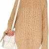 Smythe Turtleneck Blanket Sweater In Camel - women