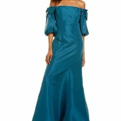 Teri Jon by Rickie Freeman Teri Jon Puff Sleeve Gown - women