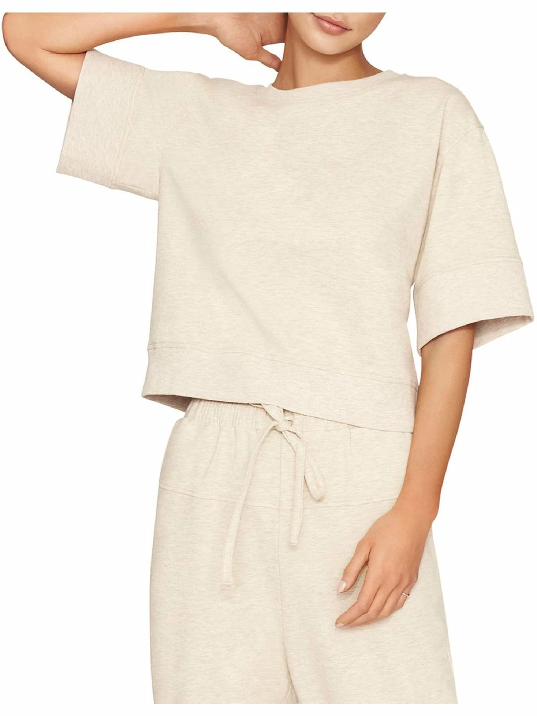 B New York Womens Heathered Short Sleeve Sweatshirt 3 B New York Womens Heathered Short Sleeve Sweatshirt