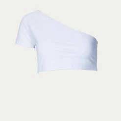 Allsisters Pyramid Bikini Top in White - women