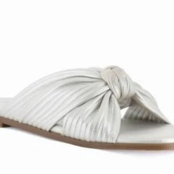 Articles Of Society Verona Slides in Silver - women