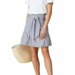 Parker Fleur Combo Dress In Azure Stripe - women