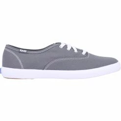 Keds Champion Gray Canvas WF35186 Women's
