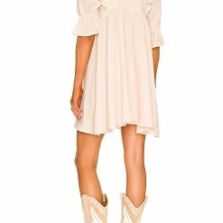 Spell Mae Linen Mini Dress in Meringue - women -Outlets Shop c9d5b963188d45a9b434cbd7c272277c 1080x
