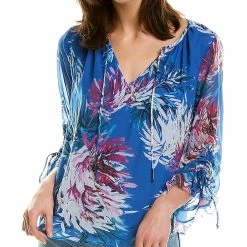 Maven West Long Sleeve Ruffle Top - women