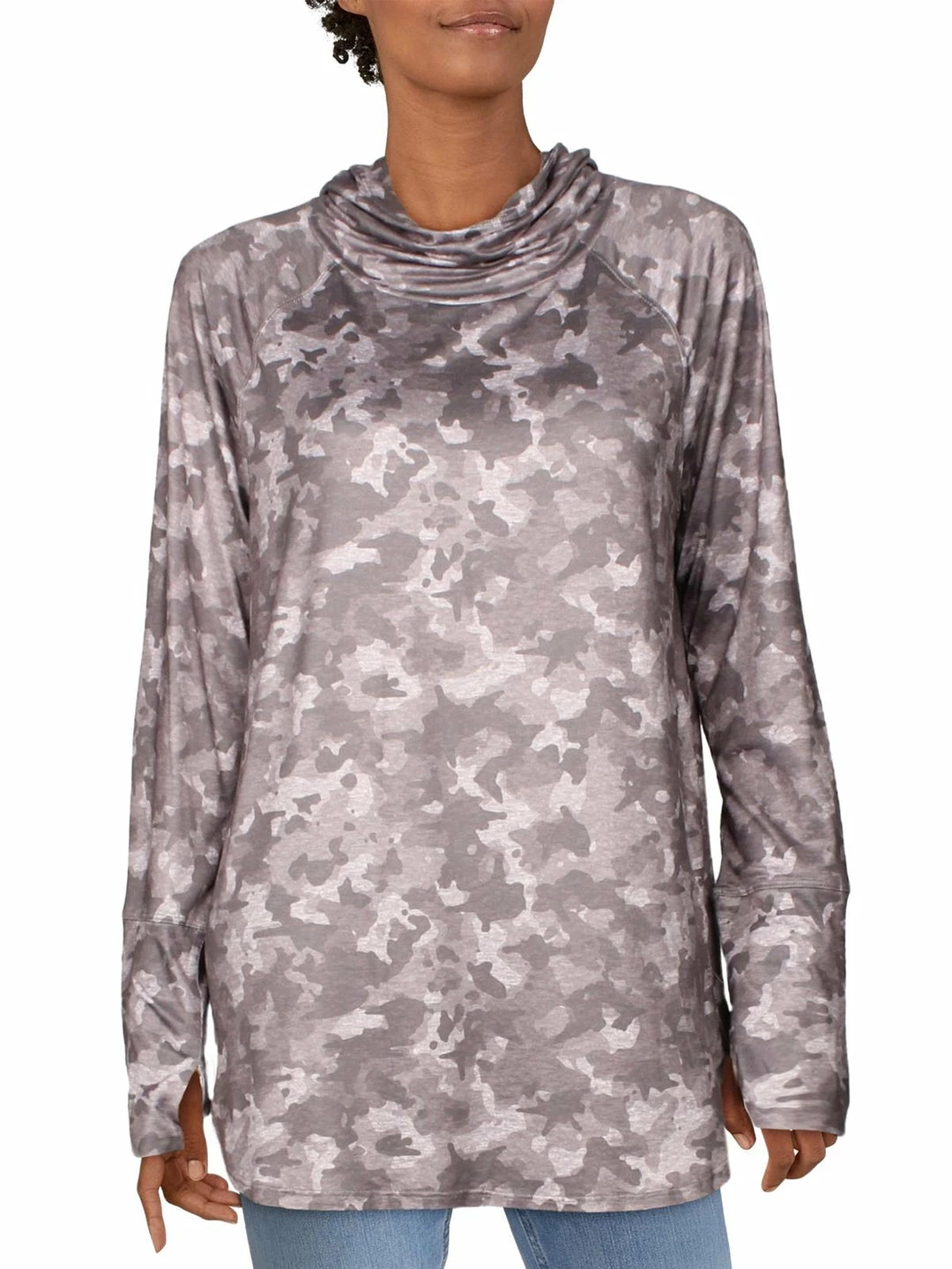 B New York Womens Camo Hooded Top 4 B New York Womens Camo Hooded Top - Image 2