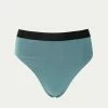 Beth Richards Mesh Overlay Kim Bikini Bottom in Mint - women