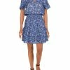 Parker Queenie Womens Smocked Ruffled Midi Dress