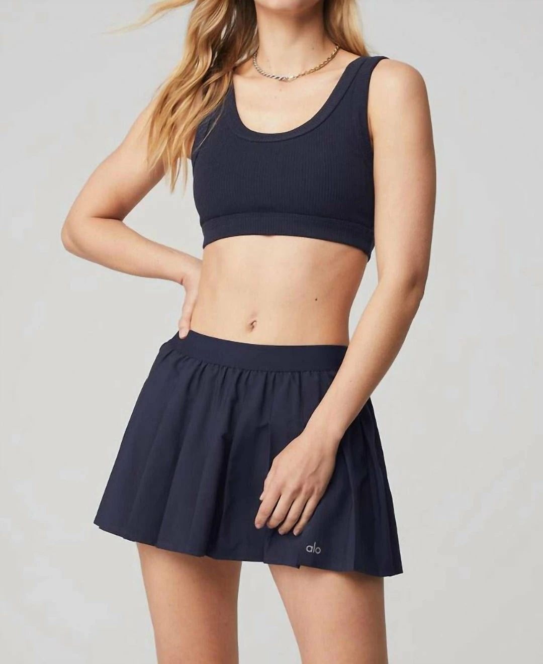 Alo Yoga Wellness Bra in True Navy - women 3 Alo Yoga Wellness Bra in True Navy - women