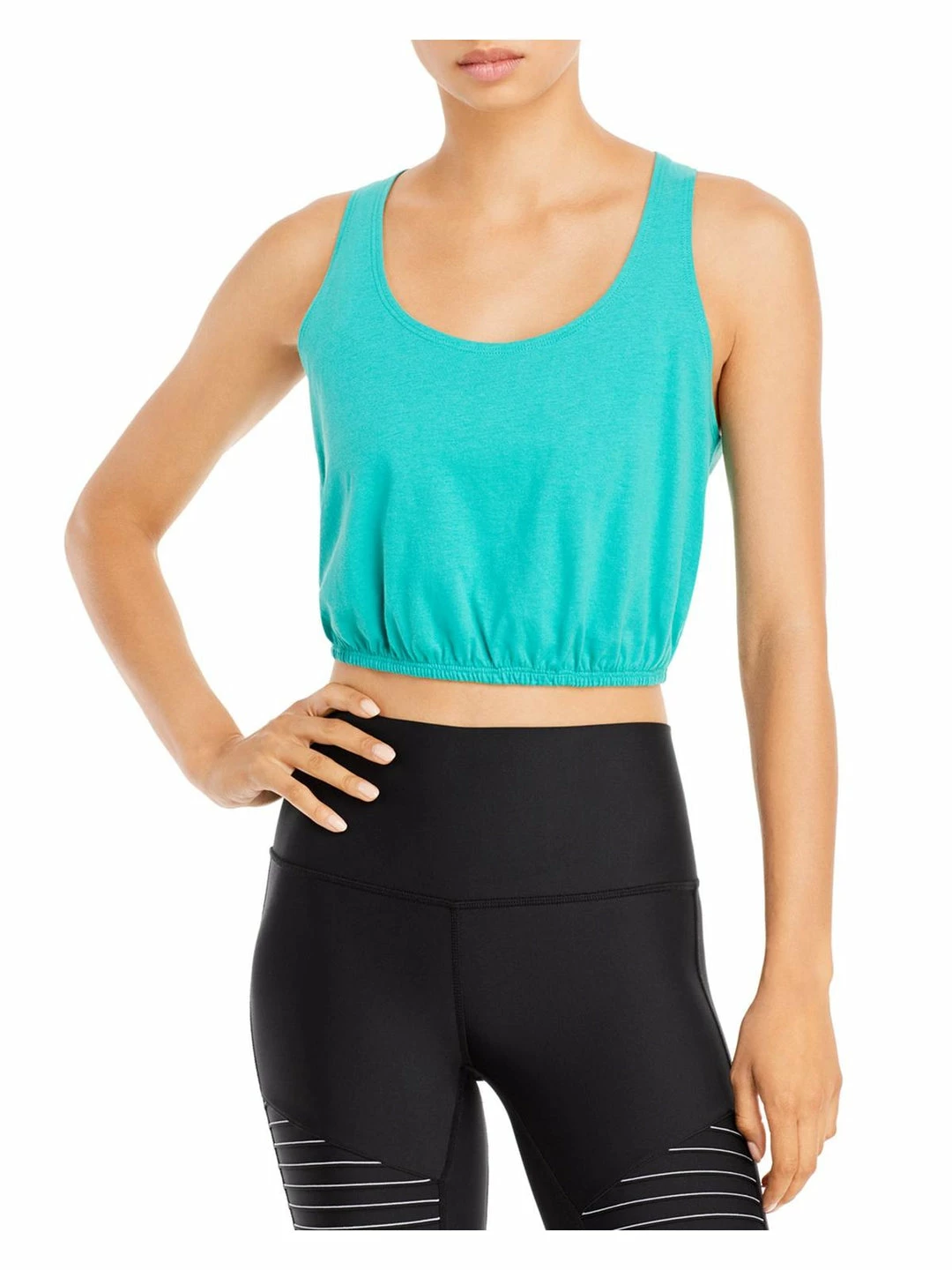 Alo Yoga Cool Breeze Womens Cotton Scoop Neck Tank Top 4 Alo Yoga Cool Breeze Womens Cotton Scoop Neck Tank Top - Image 2