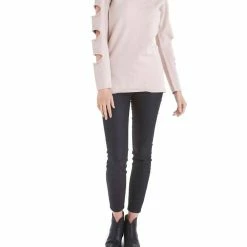 Love Token Gabby Ladder Sleeve Sweater in Beige - women