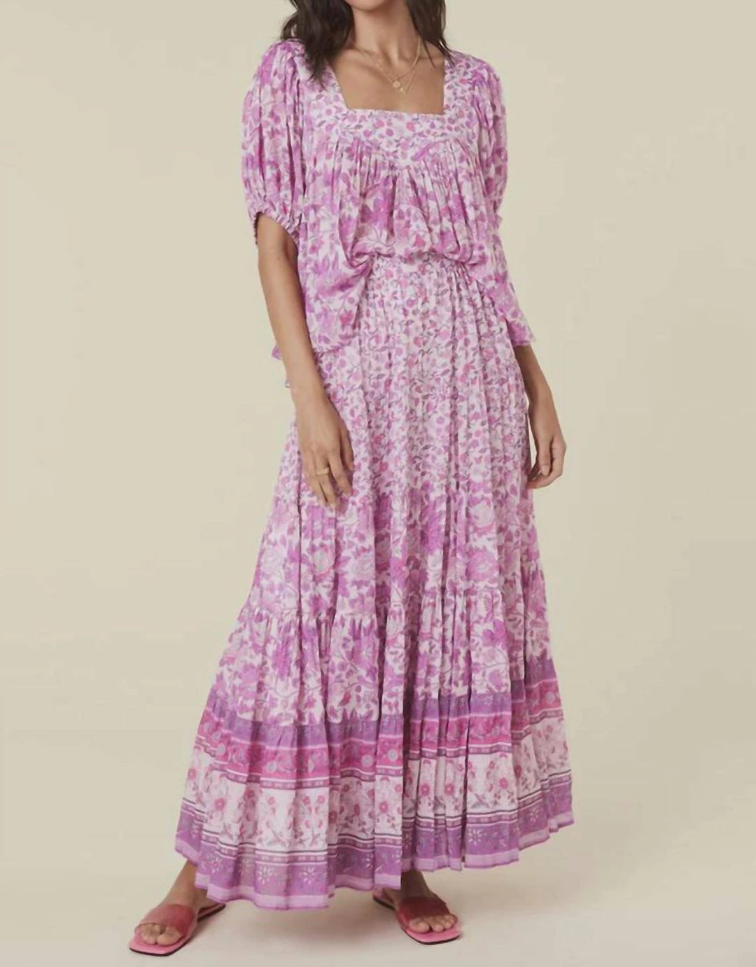 Spell Mossy Button Through Maxi Skirt in Lilac - women 3 Spell Mossy Button Through Maxi Skirt in Lilac - women