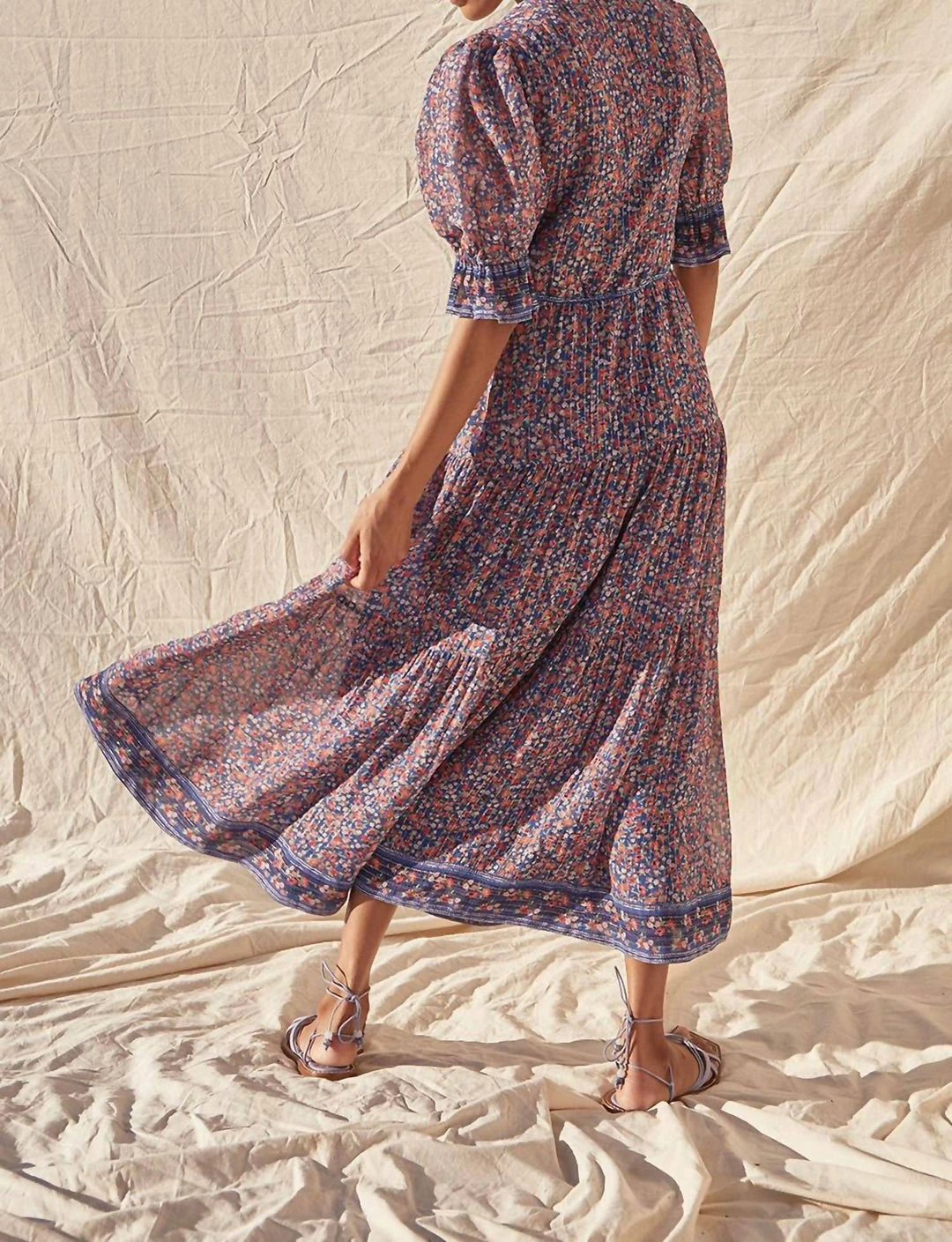 Saylor Lyna Midi Dress in Wildflower Meadow - women 5 Saylor Lyna Midi Dress in Wildflower Meadow - women - Image 3