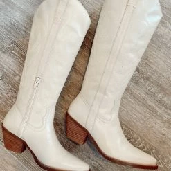 Matisse Agency Western Boots in Ivory - women