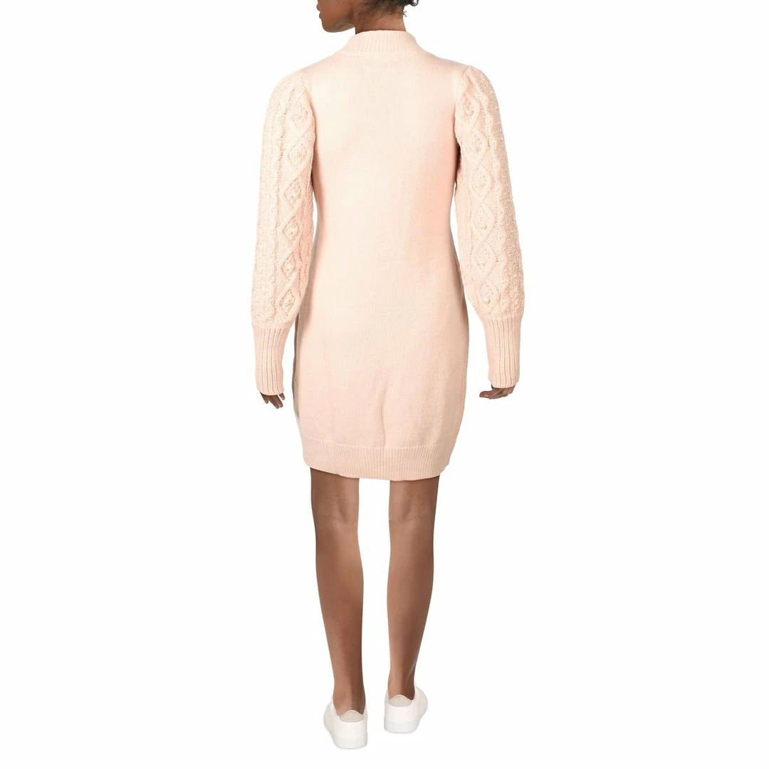Eliza J Womens Cable Knit Embellished Sweaterdress 4 Eliza J Womens Cable Knit Embellished Sweaterdress - Image 2