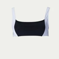 Allsisters Euterpe Bikini Top in Black/White - women