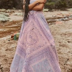 Spell Farrah Half Moon Skirt in Lilac - women