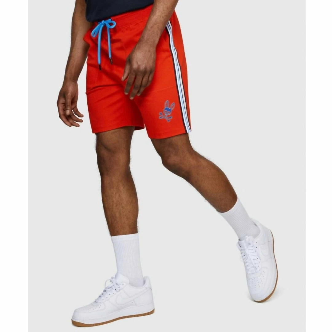 Psycho Bunny Men'S Keswick Sweat Shorts in Salsa 3 Psycho Bunny Men'S Keswick Sweat Shorts in Salsa