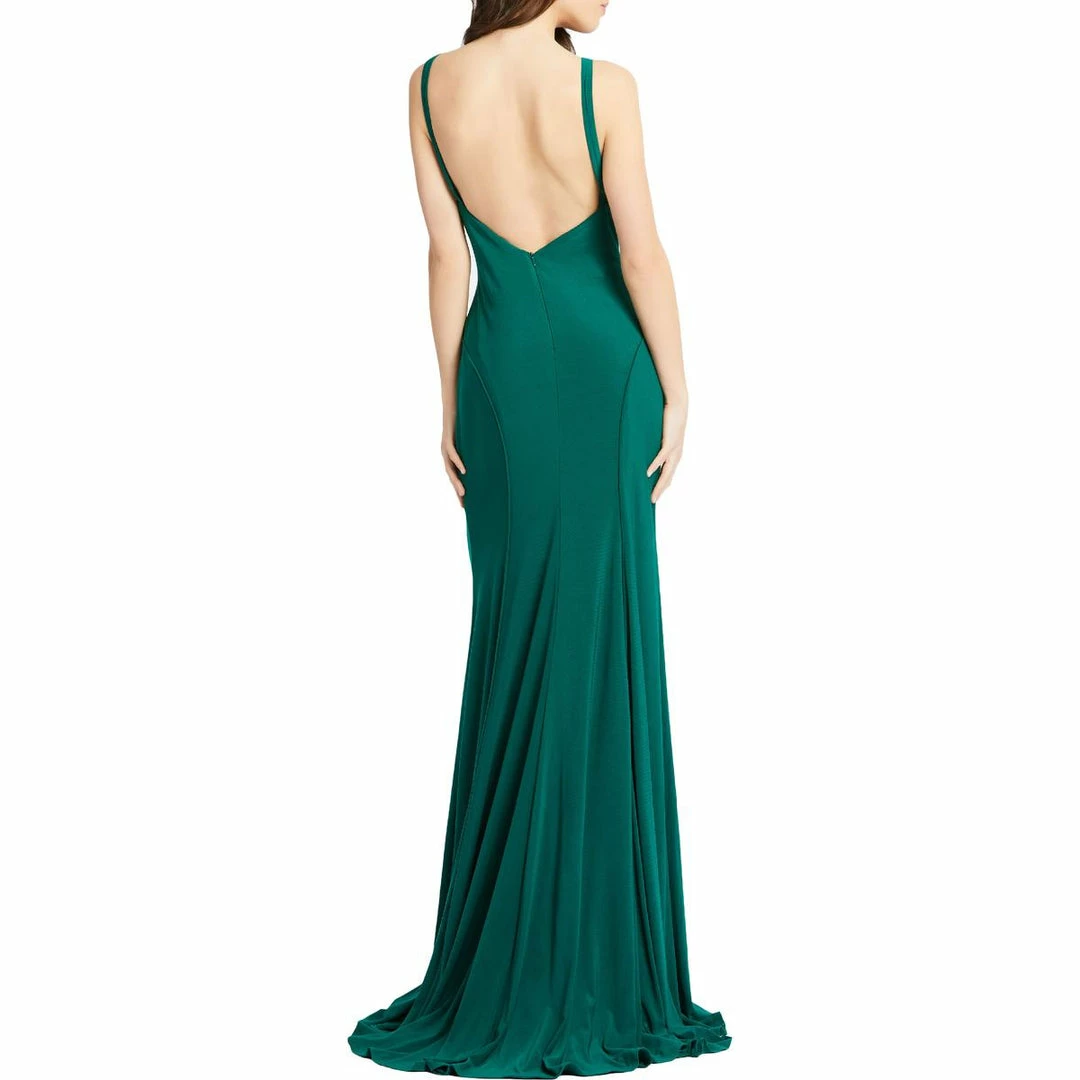 Ieena for Mac Duggal Womens Jersey Plunge Back Evening Dress 4 Ieena for Mac Duggal Womens Jersey Plunge Back Evening Dress - Image 2