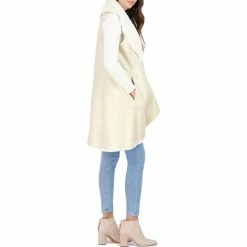 Eliza J Womens Faux Shearling Long Vest -Outlets Shop f520ed114f4944b78bbbd89295f1c7b3 1080x