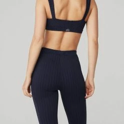 Alo Yoga Pinstripe Jacquard Captivate Bra in True Navy/Black - women -Outlets Shop f6d7a2ca69634687b6721a4dcceb98c3 1080x