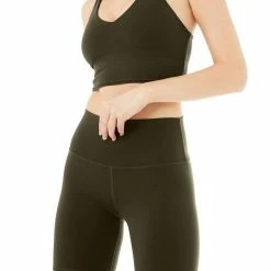Alo Yoga Real Bra Tank in Dark Olive - women 7 Alo Yoga Real Bra Tank in Dark Olive - women -Outlets Shop f87b439a4f2642eda1ecca9466054c1c 4cbaf056 01f8 4a86 ab29 9601229bce15 1080x